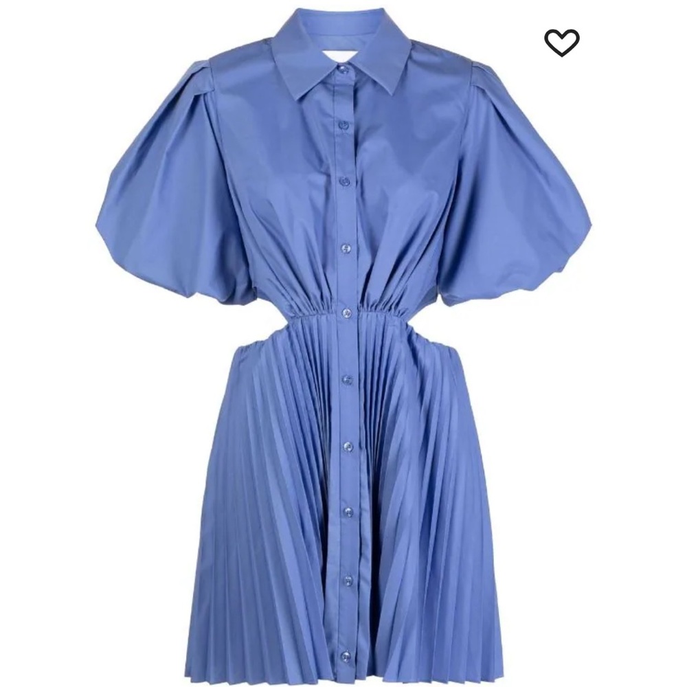 Simkhai puff-sleeve cut-out shirt dress